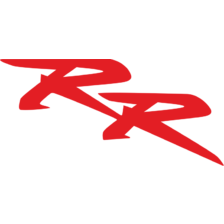 QUATTROERRE NÁLEPKA RR 15 CM - ČERVENÁ